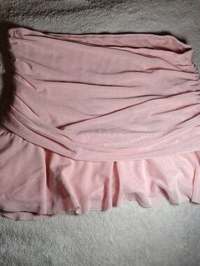 SHEIN Light Pink Ruffle Mini Skirt